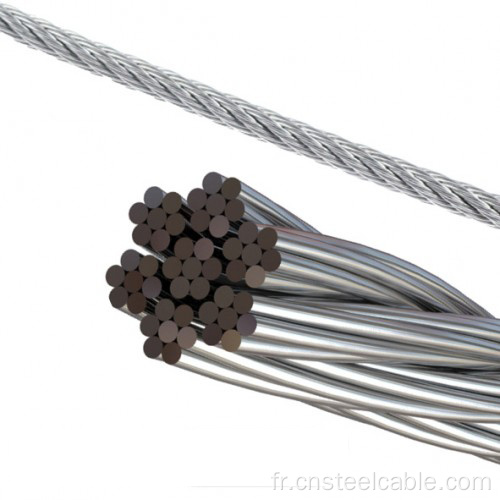 316 7x7 Dia1.2 mm Corde en métal en acier inoxydable